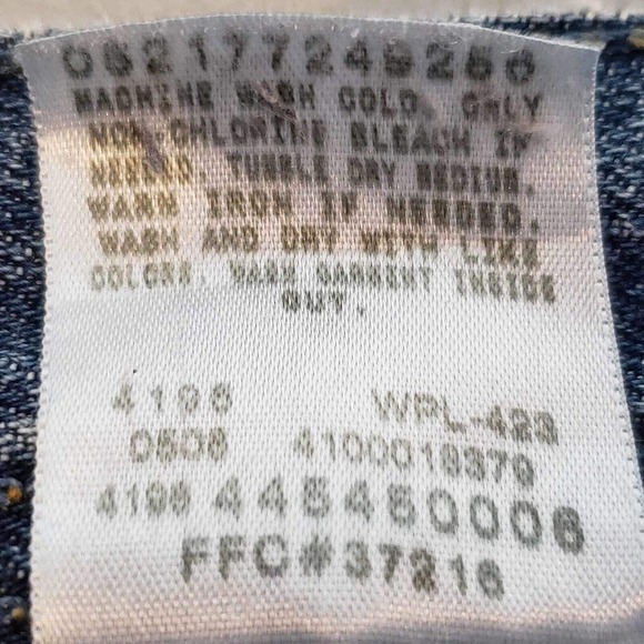 Vtg Levis Silvertab Jeans Mens 33x34 Blue Loose Straight Leg Distressed Baggy - Picture 11 of 13